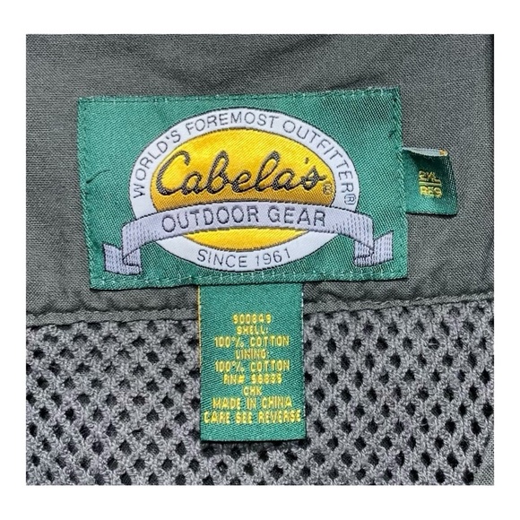 Men’s Cabela’s Multi Pocket Fishing Vest Sz 2XL - Picture 5 of 5